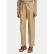 Weekend Max Mara Hlače iz tkanine Hateley 2625136042 Rjava Regular Fit