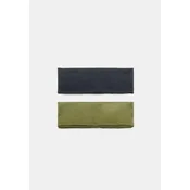 Stradivarius Set Od 2 Elasticne Jednobojne Trake Za Kosu Khaki Os