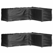 Navlake za kutnu vrtnu garnituru 2 kom s 16 ušica 260x210x80 cm