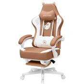 slomart GTPLAYER Ljubek Gaming stol, ergonomski, mačja ušesa, spominska pena