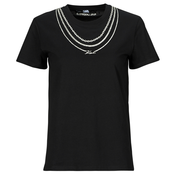 Karl Lagerfeld Majice s kratkimi rokavi karl necklace t-shirt Črna