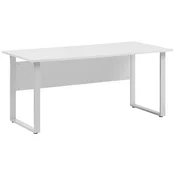 MID.YOU PISALNA MIZA kovina, leseni material barve aluminija, svetlo siva