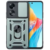 GS Oklepni ovitek za Oppo A58 4G, CamShield Slide, zelen
