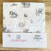 Lillo&Pippo caršav sa lastišem Konjici, 60x120cm