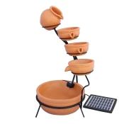 MONSTER Terracotta 4-nadstropne pretočne sklede za vodo, (21570127)