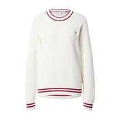 Calvin Klein Jeans Pulover vinsko rdeča / bela