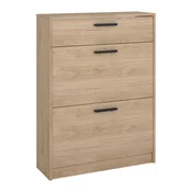 Preklopna omarica za čevlje v hrastovem dekorju v naravni barvi 70x94x24 cm Escape – Tvilum