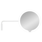 Kozmetično ogledalo MODO LED, stenska montaža, 5-kratna povečava, bela, Blomus