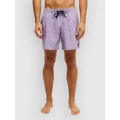Quiksilver Stretch Printed Volley 16 kopalne hlače purple ash beach daze