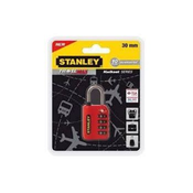 STANLEY Katanac za torbe, 30mm sa cetiri šifre, Crveni