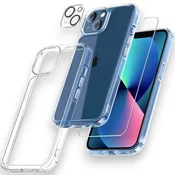 Komplet ovitek Tauri Classic + zaščitno steklo + zaščita za kamero za iPhone 13