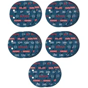BOSCH 55dílná sada brusných kotoučů EXPERT O780 s fólií, 125 mm, G60 (5x); G80 (15x); G120 (15x); G180 (15x), G240 (5x) 2608902429