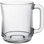 Duralex KOMPLET KOZARCEV Z ROČAJEM ZA KAVO IN ČAJ, PROZORNI, 250 ML, 6 KOSOV