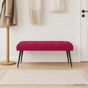 Klop s gumbnim oblazinjenjem Vinorodna rdeča 110 x 40 x 46 cm