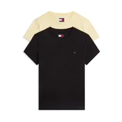 Tommy Jeans Majica svetlo rumena / črna