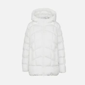 White womens down jacket Geox Anylla - Womens