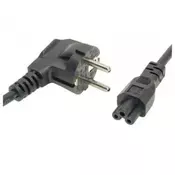 Bulk AC cord - 0.6m / 2ft, C5 connector, EU plug, single pack