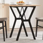 Blagovaonski stol Y-oblika 70x70x75 cm od borovine i celik