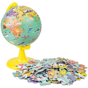 Globus Moj divlji svijet - 15 cm, sa slagalicom od 100 dijelova