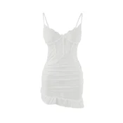 Trendyol Milla Ženska babydoll spavacica Thmaw26Ll00014, Bela