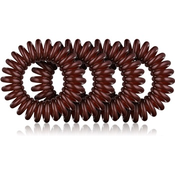 BrushArt Hair Rings prozirne gumice za kosu Brown