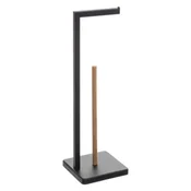 FIVE DRŽAC TOALETNOG PAPIRA NATUREO, 64,5X20X20 CM, METAL/BAMBOU, CRNI