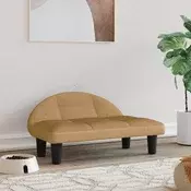 Krevet za pse smedi 70x52x30 cm baršunasti
