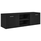Vidaxl TV omarica črn hrast 120x34x37 cm inženirski les
