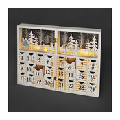 Solight 1V244 - LED Adventski kalendar LED/2xAAA drvo