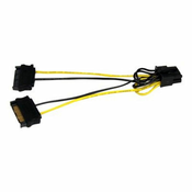StarTech.com 6in SATA Power to 8 Pin PCI Express Video Card Power Cable Adapter - SATA to 8 pin PCIe power - power cable - 15 cm