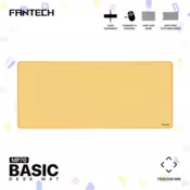Podloga za mis Fantech MP70 Deskmat zuta