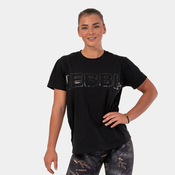 NEBBIA Ženska majica Invisible Logo Black L