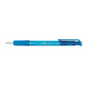 Kemični svinčnik, 0,4 mm, potisni mehanizem, FLEXOFFICE EasyGrip, moder, 12 kosov