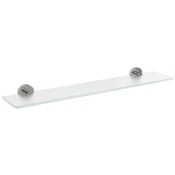 X-ROUND steklena polica 500 mm, krom/mrzlo steklo - Krom - 500x55x120 mm - Medeninasti - Sapho - X-ROUND - 500 - Polica - 500 - 55 - 120 - 14