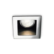 Ideal Lux - Ugradna svetiljka FUNKY 1xGU10/50W/230V 9x9 cm sjajni hrom