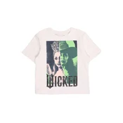 NAME IT Majica NKFNORA WICKED limeta / puder roza / crna / bijela