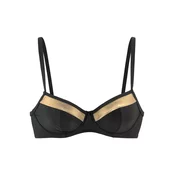 LASCANA Bikini zgornji del  zlata / črna