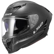 Motociklisticka kaciga koja pokriva cijelo lice LS2 FF807 Dragon Carbon mat crna