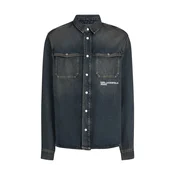 KARL LAGERFELD JEANS Srajca temno modra/bela