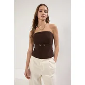 Trendyol Milla Ženska bluza, Braon