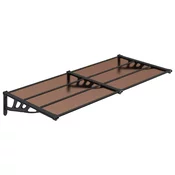 MAISON CHIC Nadstrešek - Senčniki za vrata črn 199x90 cm polikarbonat, (22039236)