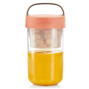 Škatla za prigrizke JAR IT POJDI Lékué 600 ml koral