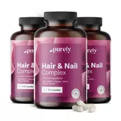 3x Hair & Nail Complex – vitamini in minerali za lase in nohte, skupaj 540 kapsul