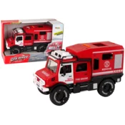 slomart LEAN TOYS Terensko vozilo RDEČE G.V., odpirajoča vrata, zvok & luči
