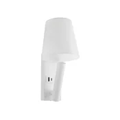 LED stenska svetilka z USB priključkom LED/2W/230V 3000K bela