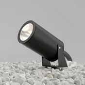Maytoni LED-zemeljski reflektor Bern, grafit, O 13 cm, IP65 - grafit, prozoren - Aluminij