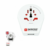 Adapter struje Skross 1500267 Ujedinjeno Kraljevstvo Medunarodno 1 x USB