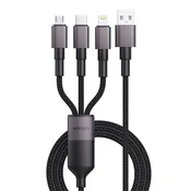 Kabl USB U87 3in1 Type USB A to Micro/Type C/Lightning