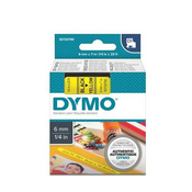 Trak DYMO D1 6mm/7m - rumen trak/črn tisk, 43618 (S0720790) (129214)
