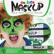 Set boja za lice Carioca Mask up - Cudovišta, 3 boje